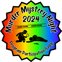 Teen Murder Mystery Night Participation Badge Badge