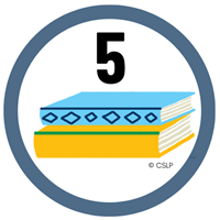 Ages 4-7 100 Books	 Badge